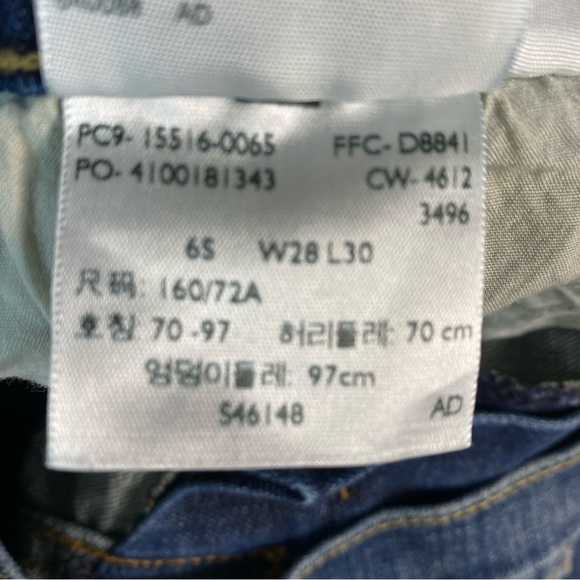 Levi’s Women’s 515 Bootcut Jeans Back Flap Pockets Embroidered Studs 28/30 - Picture 15 of 15